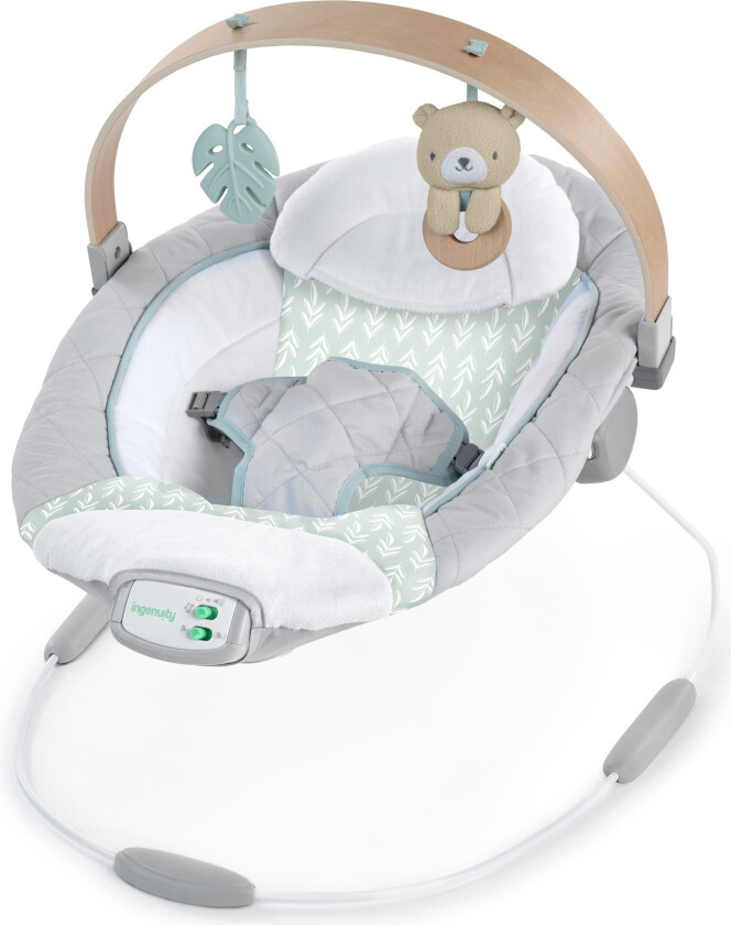 INGENUITY - Cozy Spot Bouncer with Wood Toy Bar - (IN-13104)