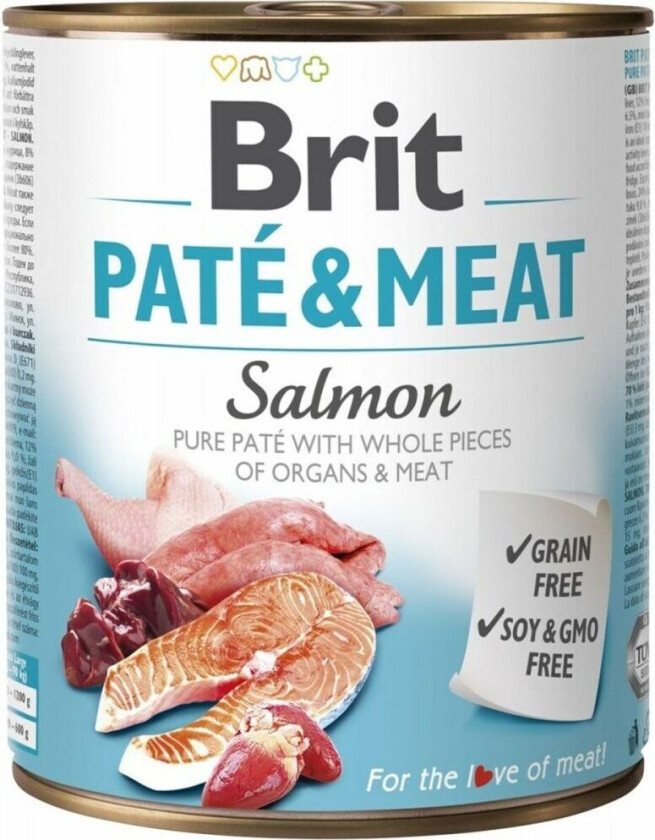Våtfôr Brit Kylling Laks 800 g