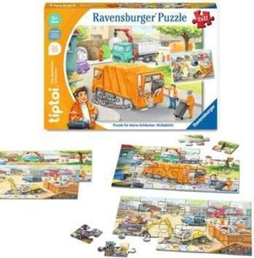 tiptoi Puzzle: Müllabfuhr 2x12pcs (DE)