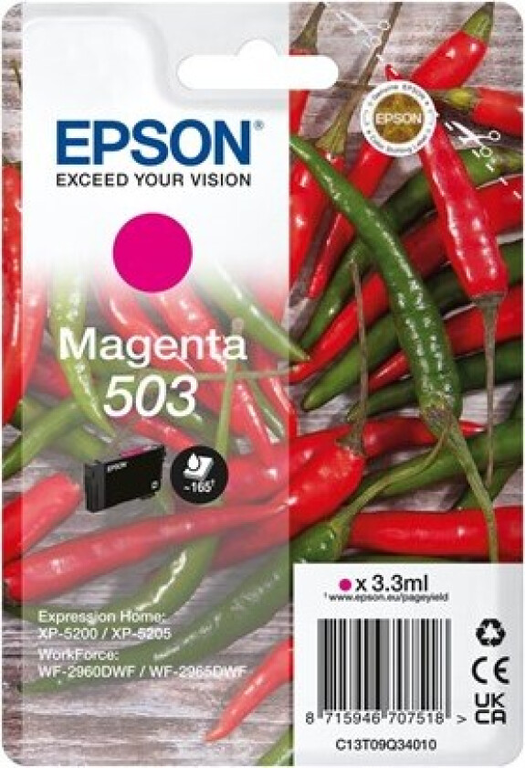 503 - magenta - original - ink cartridge - Blekkpatron Rød