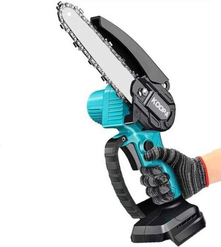 Mini kjedesag 18v (Nei batteri) trebearbeiding med liten håndholdt elektrisk 6-tommers logging sagsak mini bærbar motorsag