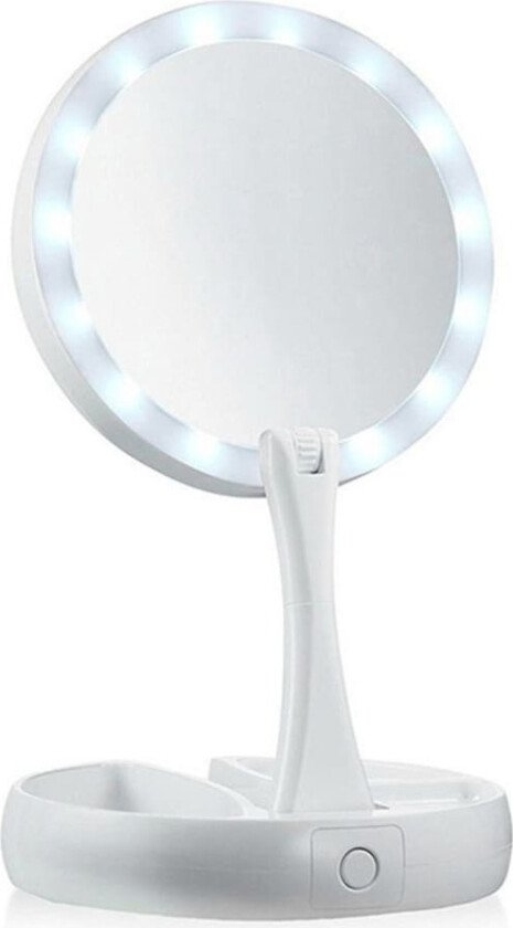 Sminkespeilet med LED-lys