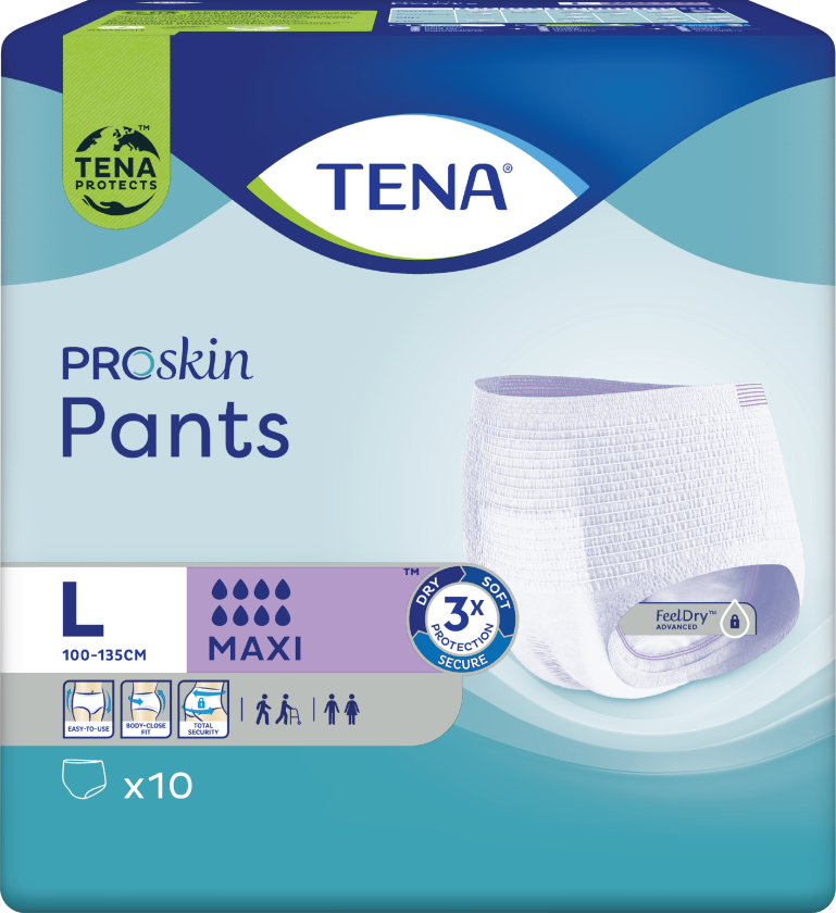 Tena Pants Maxi, Large, 10 stk.