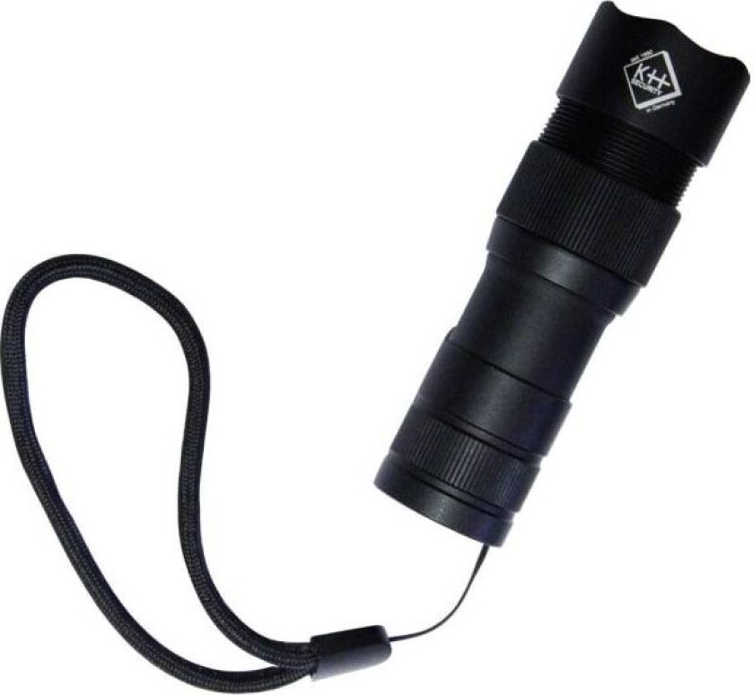 kh-security Pro Alarm Lommelygte Håndstrop, med USB-interface Batteridrevet 300 lm 99 g
