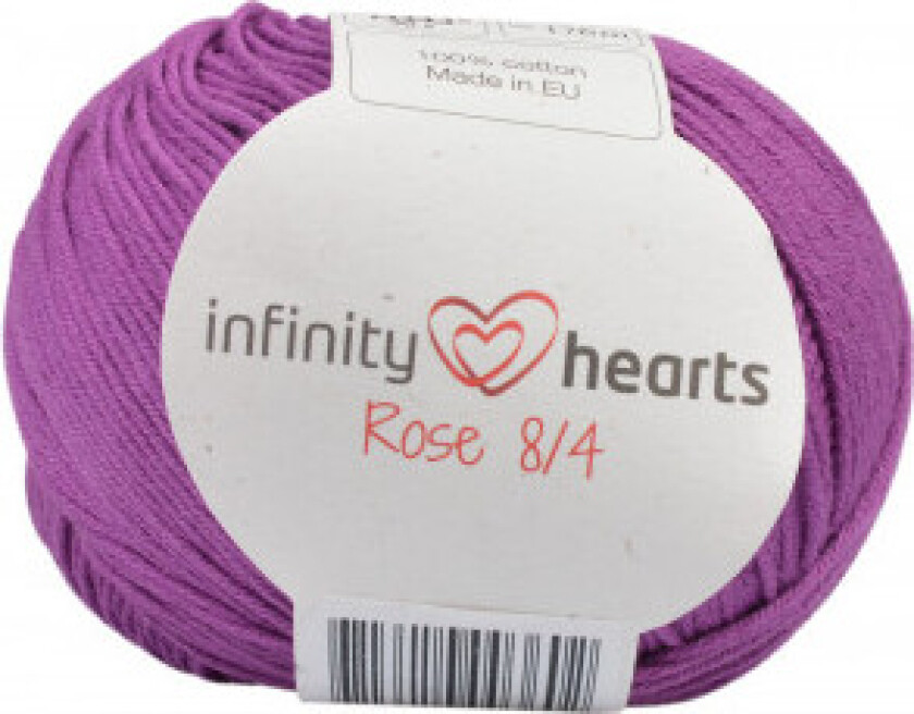 Rose 8/4 Garn Unicolour 65 Lyng