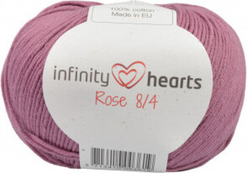 Rose 8/4 Garn Unicolor 78 Mørk Gammelrosa