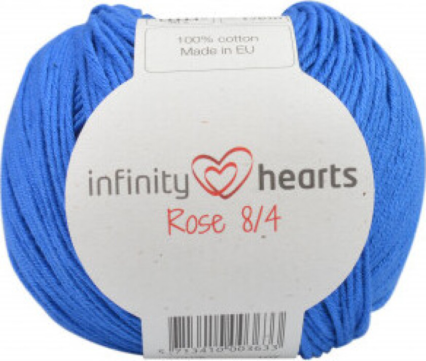 Rose 8/4 Garn Unicolour 101 Koboltblått