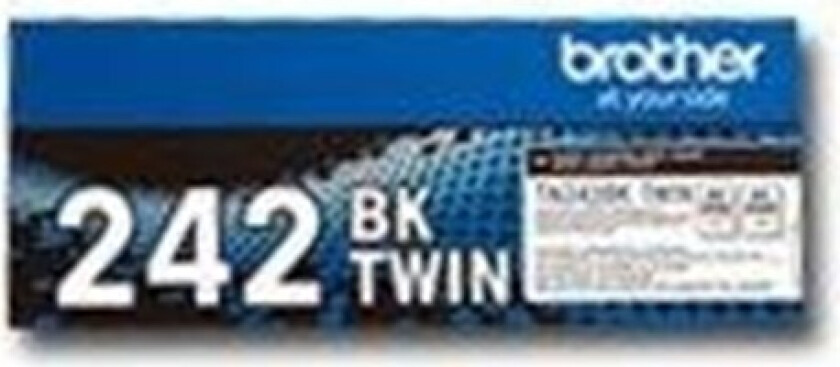 TN 242 BKTWIN - Laser toner Svart