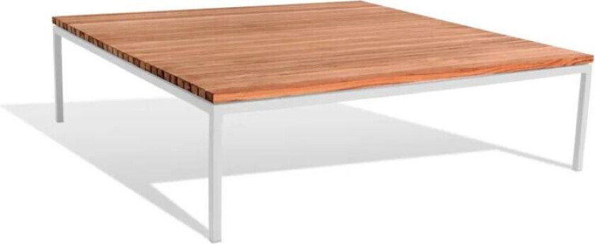 Bönan loungebord Teak, large lysegrå aluminiumsramme