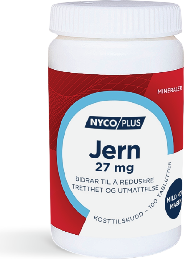 Jern 27 mg, 100 tabletter