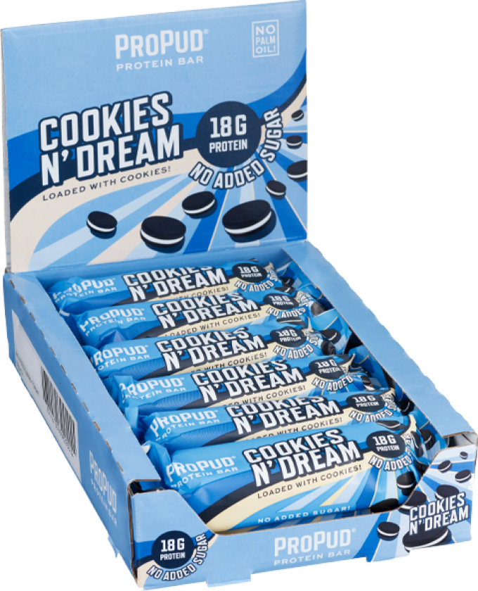 12 x ProPud Protein Bar, 55 g, Cookies N' Dream