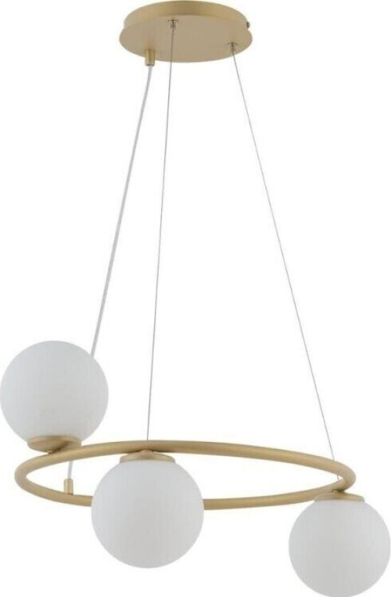 Hengelampe Gama, 3 lyskilder, gull