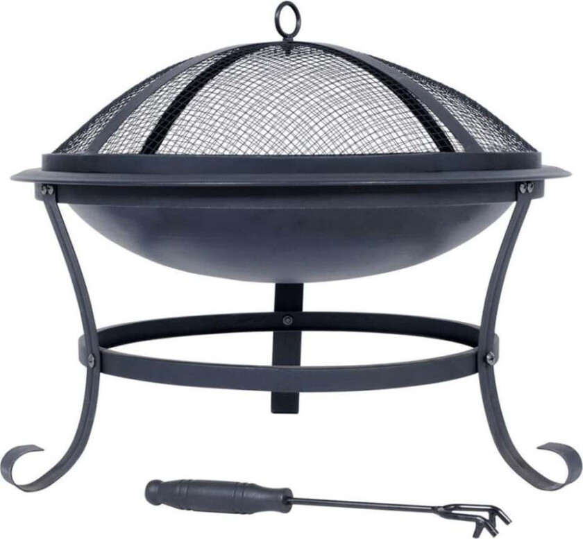 Bålfat Atlanta svart stål 51 cm 85014