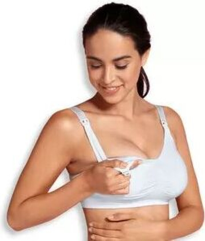 Graviditets- og Amme-BH m. Indlæg Hvid str. Small