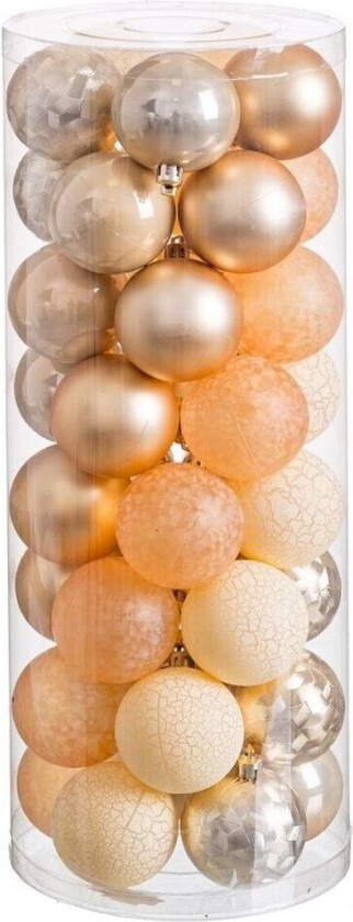 Juletrekuler Gylne 6 x 6 x 6 cm (40 tall)