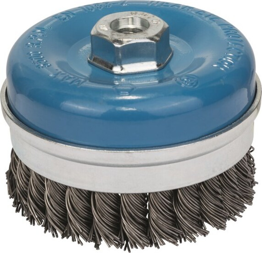 Bilde av Koppbørste, vridd, 100, stål 100 mm, 0,8 mm, M14