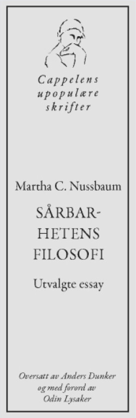 Sårbarhetens filosofi av Martha C. Nussbaum