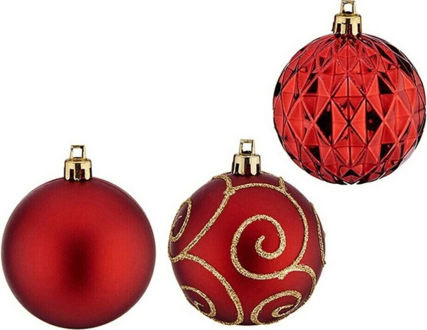 Juletrekuler PVC Ã 6 cm 6 kvantum Rød Plast