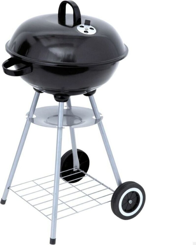 Kullgrill med hjul Active Emaljert metall 46 x 89 x 46 cm Sort