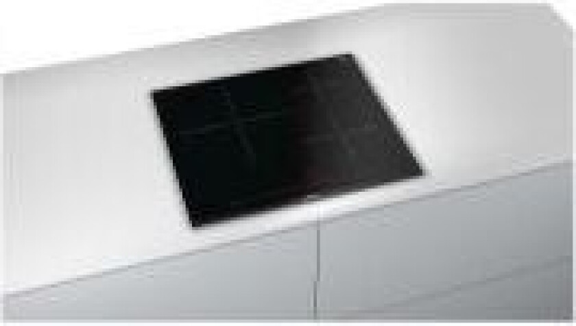 Serie 8 PID675DC1E - Induksjonskomfyrtopp - 3 plater - Nisje - bredde: 56 cm - dybde: 49 cm - med avfaset front- og baksideinnredning, aluminiumssidepynt - svart