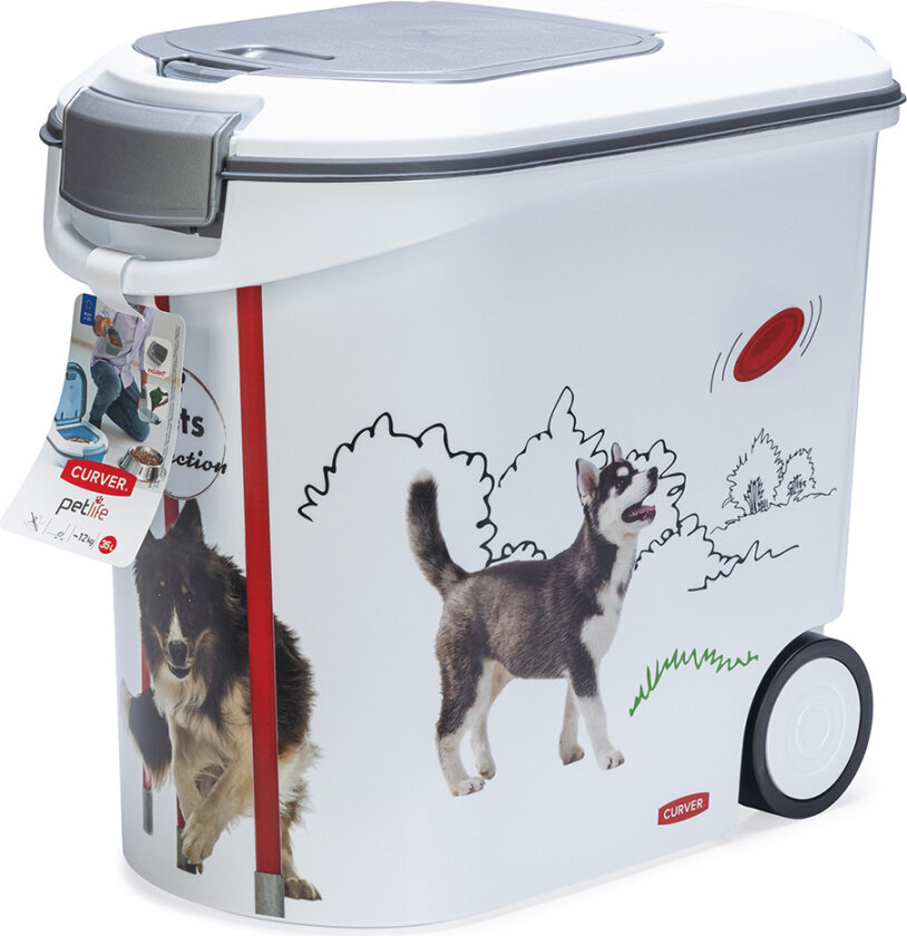 tørrfôrbeholder Hund - Agility-Design: opptil 12 kg tørrfor (35 Liter)