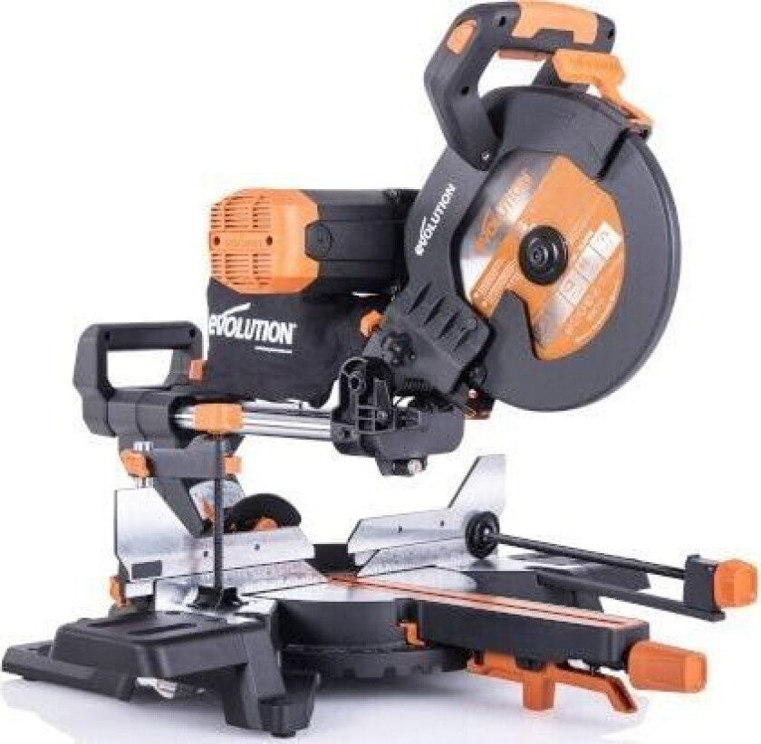 Multi-task miter saw with EVOLUTION R255 DB PLUS v.2020 guides with a 255mm blade