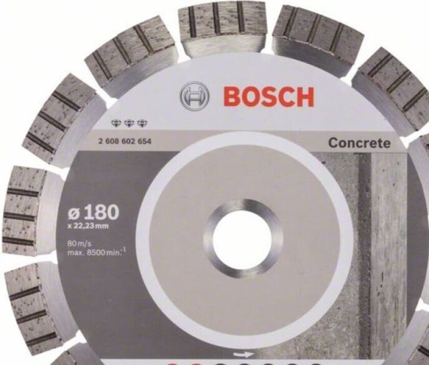 Diamantkappeskive Best for Concrete 180 x 22,23 x 2,4 x 12 mm