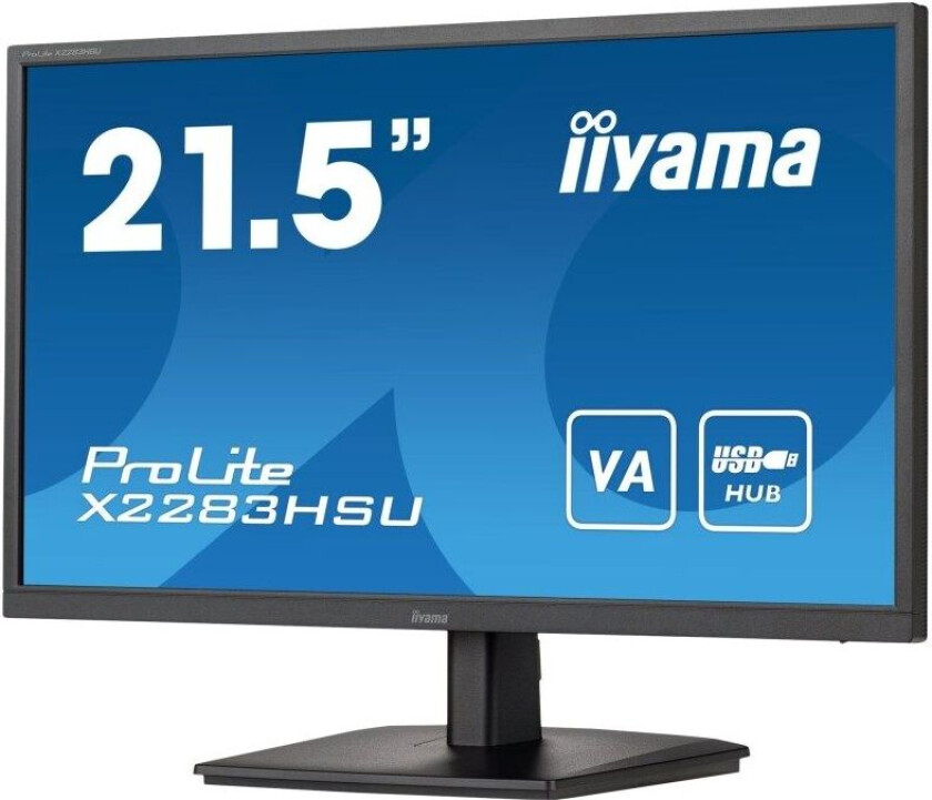 22" iiyama ProLite LED monitor - 1 ms - Skjerm