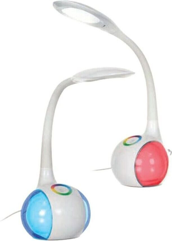 Bordlampe Activejet AJE-RAINBOW RGB Hvit 80 Plast 6 W 230 V