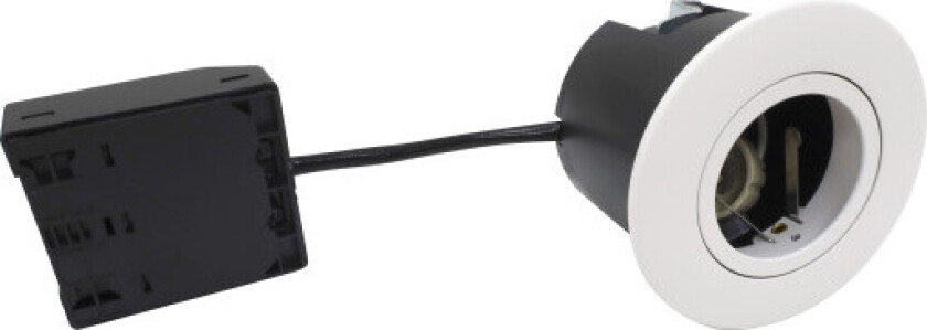 Quick Install innbyggingsspot, matt hvit