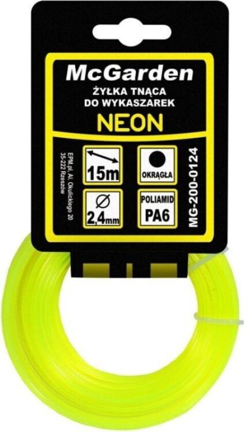 McGarden rund buskrysslinje neon 1,3 mm 15m (MG-200-0113)