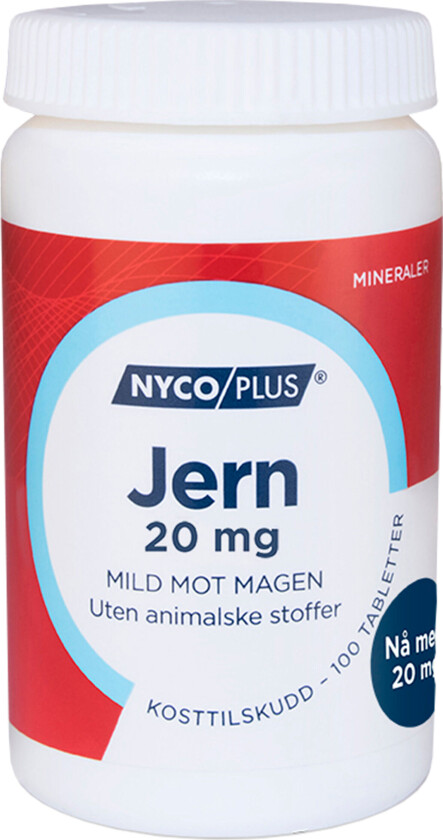 Jern 20 mg, 100 tabletter