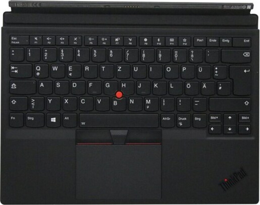 ThinkPad X1 Tablet Thin Keyboard gen 3 - Tastatur - Tysk - Svart