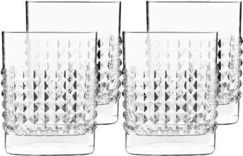 Mixology elixir Water glass/whiskey glass 10 cm 38 cl 4 pcs. Clear