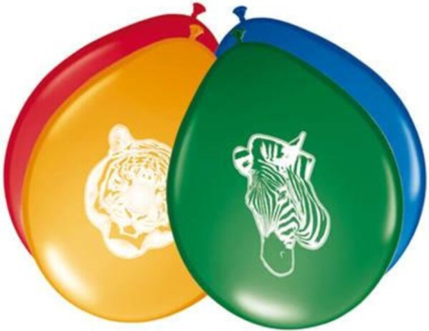Safari Balloons 8pcs.