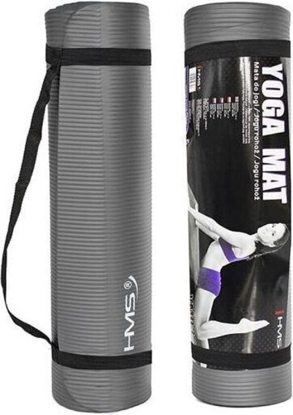 HMS Grå yogamatte 183x61x1cm (YM03)