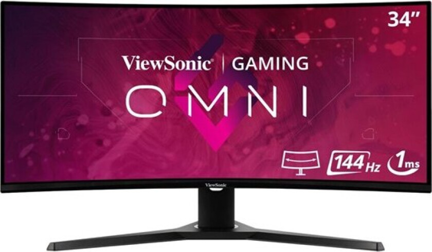 34" ViewSonic VX3418-2KPC - LED monitor - curved - 34" - 1 ms - Skjerm