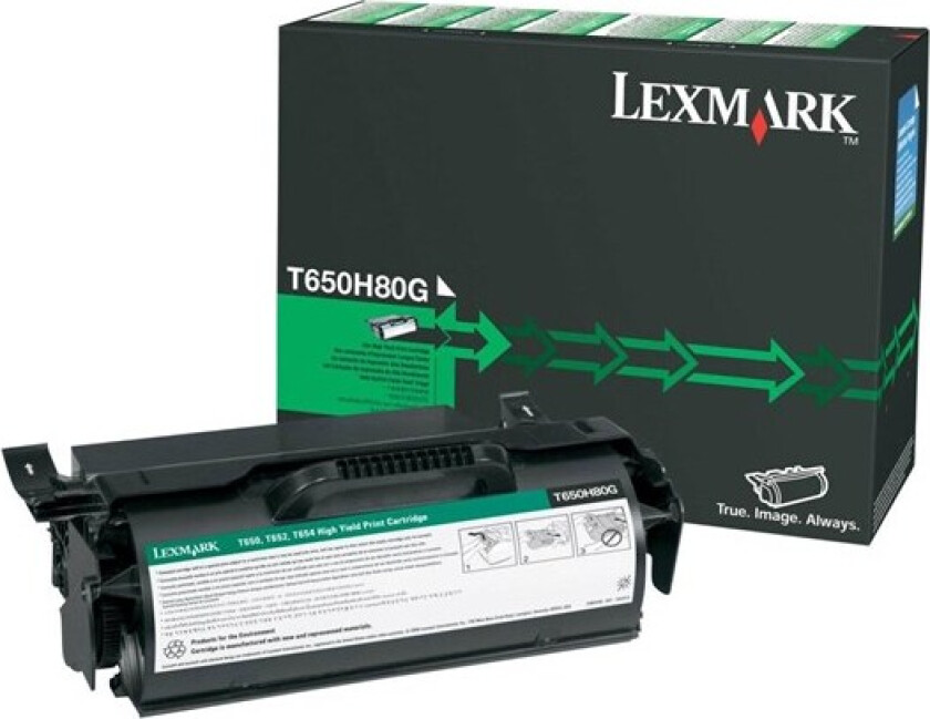 T650H80G / High Capacity Black Toner - Laser toner Svart