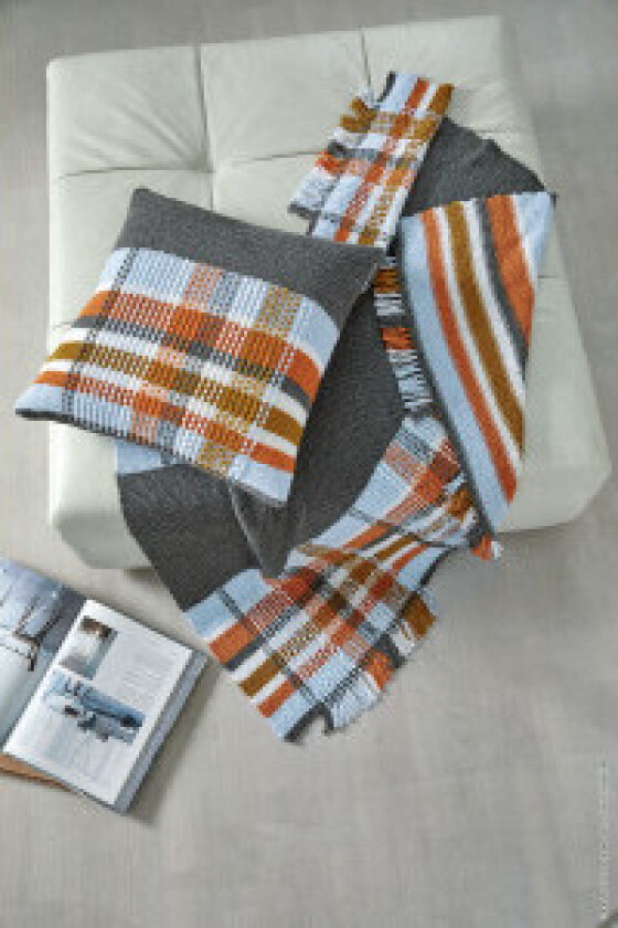 Cool Wool Big Pledd av Lana Grossa - Pledd Strikkeoppskrift Str. 130 x - Str. Ca. 130 x 130cm