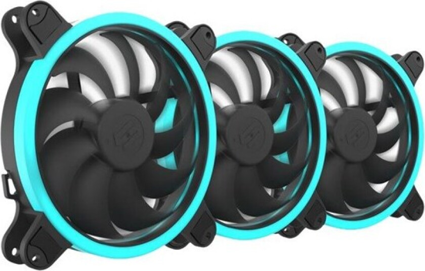 Corona HP RGB Kit (3×140 MM) - Kabinettvifte - 140mm - Svart