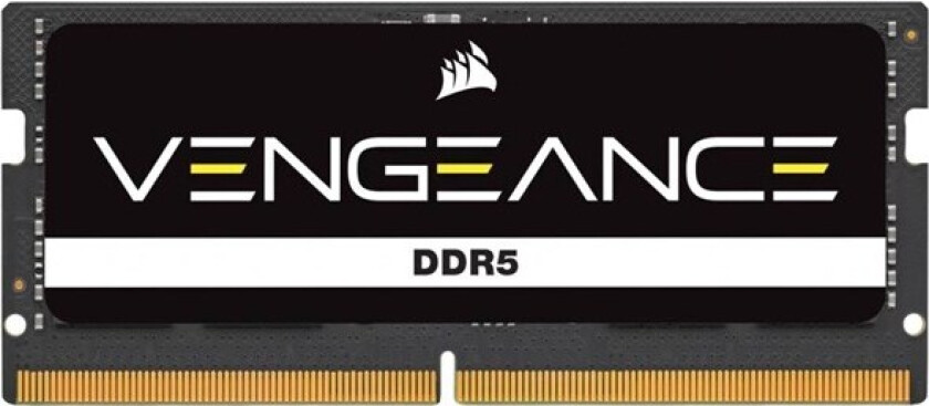 Vengeance SODIMM DDR5-4800 - 16GB - CL40 - Single Channel (1 stk) - Intel XMP - Svart