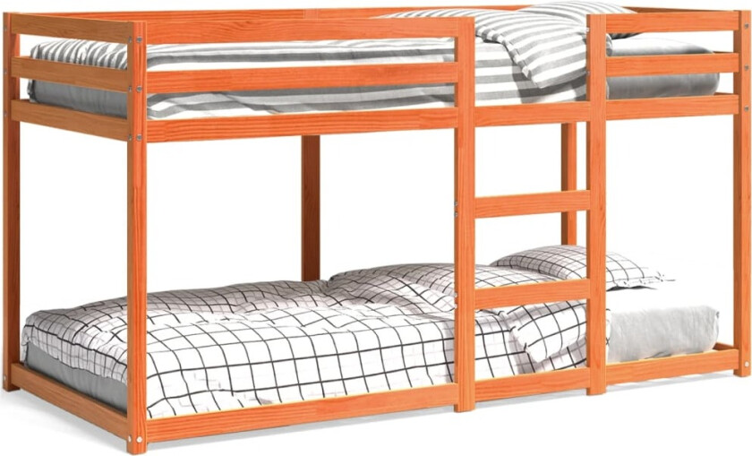 Køyeseng voksbrun 90x200 cm heltre furu