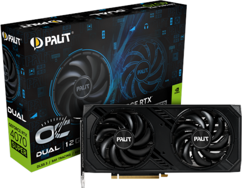 GeForce RTX 4070 SUPER DUAL OC - 12GB GDDR6X RAM - Grafikkort