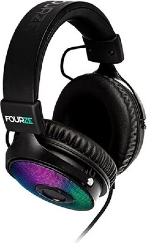 Fourze GH350 Gaming - Hodesett - full størrelse - kablet - USB - svart