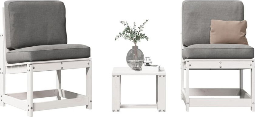 Hagesofagruppe hvit 3 deler heltre furu