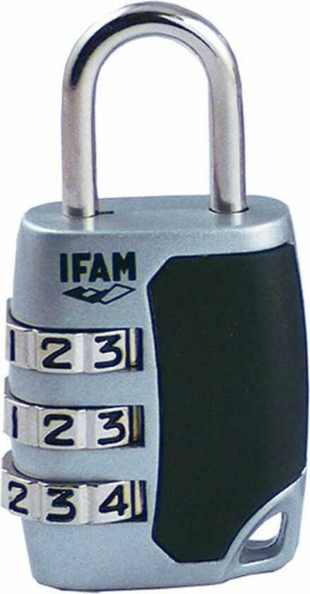 Hengelås med kode IFAM C25S Sinkforkrommet stål (2,6 cm)