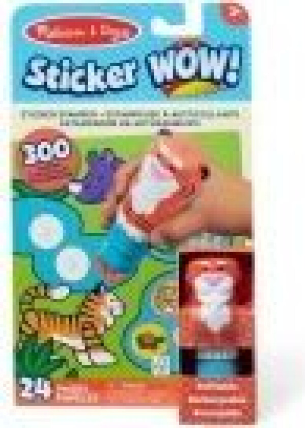 MELISSA & DOUG &bdquo Klistermerke WOW!&ldquo veiklos knygelė &bdquo Tigras&ldquo