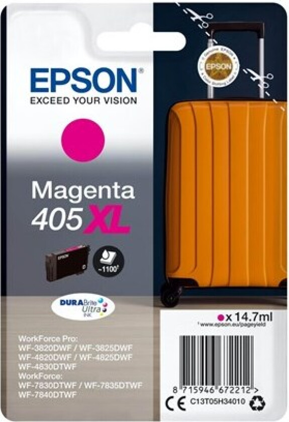 405XL - XL - magenta - original - ink cartridge - Blekkpatron Rød