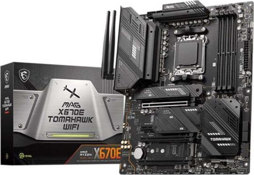 MAG X670E TOMAHAWK WIFI Hovedkort - AMD X670E - AMD AM5 socket - DDR5 RAM - ATX