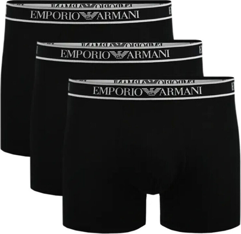 3 Pack Stretch Cotton Boxer Black L